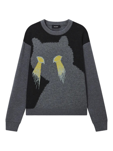  We11done Panelled Sweater - Grey 