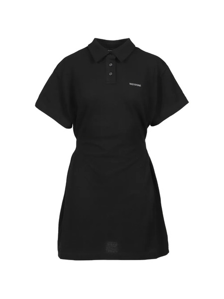  We11done Polo-collar Mini Dress - Black 