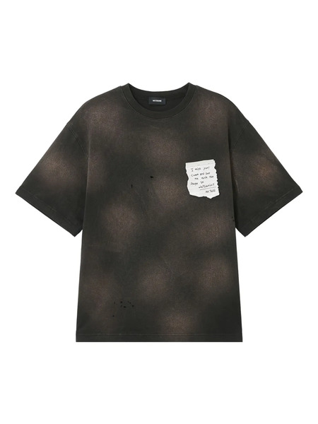  We11done Printed T-shirt - Black 
