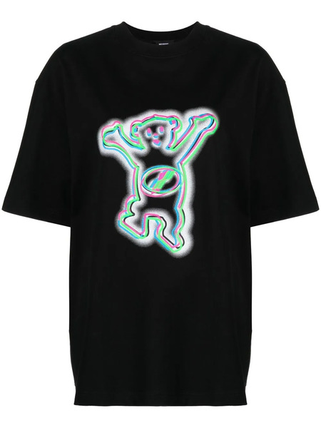  We11done Teddy Print T-shirt - Black 