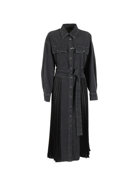  Weekend Max Mara Abito Citrato Belted Pleated Dress - Black 