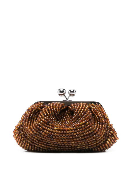  Weekend Max Mara Beaded Clutch Bag - Brown 