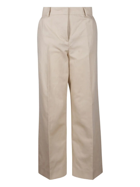  Weekend Max Mara Belt-loop Virgin-wool Trousers - Neutrals 