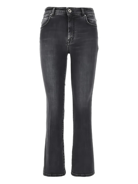  Weekend Max Mara Belt Loops Cropped Jeans - Grey 