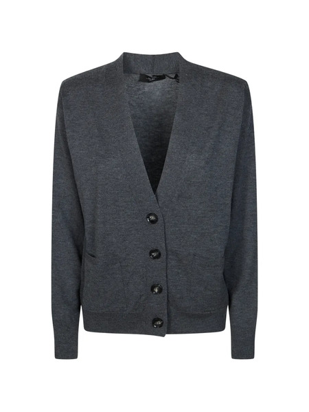  Weekend Max Mara Button Pocket Cardigan - Grey 