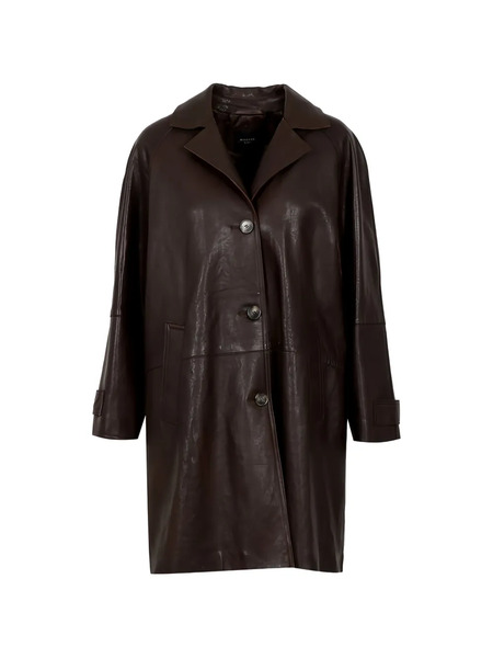  Weekend Max Mara Camino Buttoned Coat - Brown 