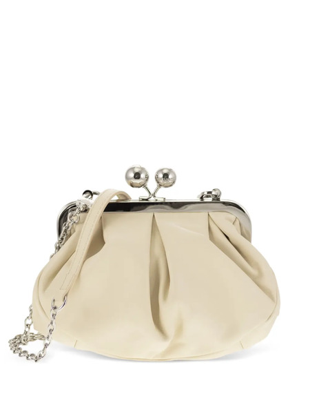  Weekend Max Mara Chain Leather Clutch Bag - Neutrals 