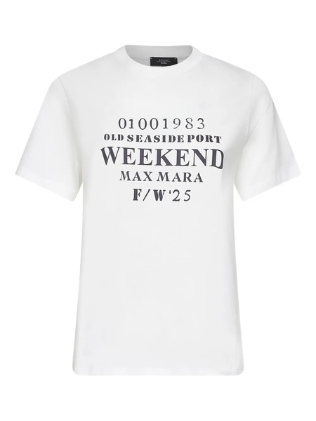  Weekend Max Mara Cotton Crew-neck T-shirt - White 