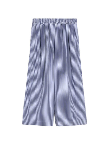  Weekend Max Mara Cropped Striped Trousers - Blue 