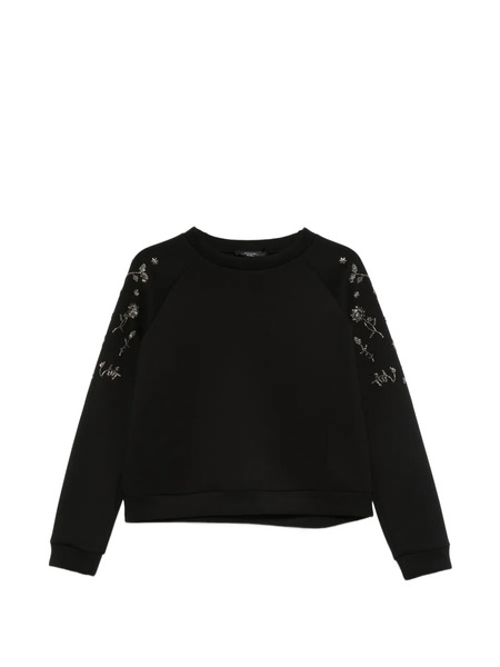  Weekend Max Mara Embellished Sweatshirt - Black 