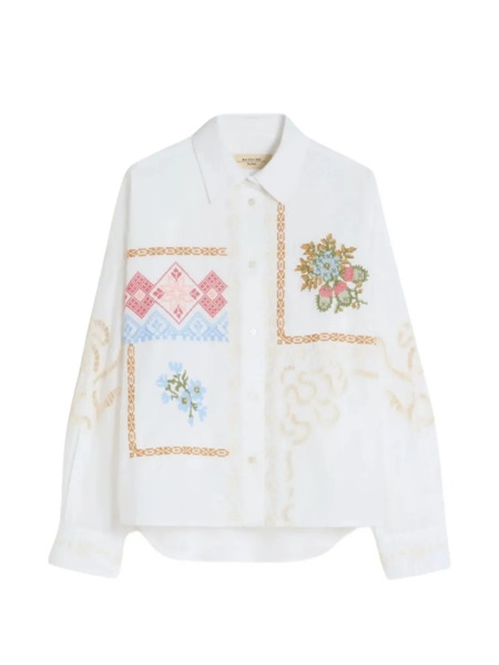  Weekend Max Mara Embroidered Shirt - White 
