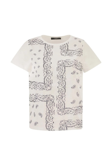  Weekend Max Mara Embroidered T-shirt - White 