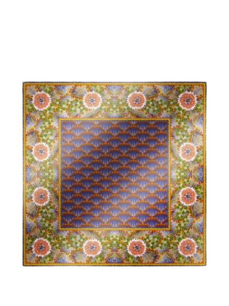  Weekend Max Mara Floral Patterned Scarf - Blue 