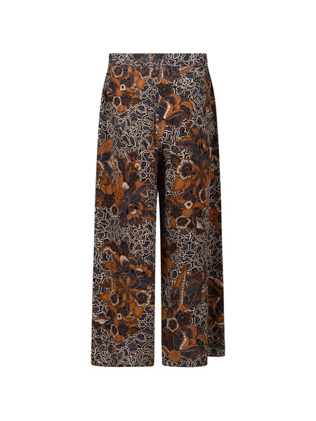  Weekend Max Mara Floral-print Trousers - Brown 