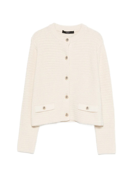  Weekend Max Mara Front-pocket Buttoned Cardigan - Neutrals 