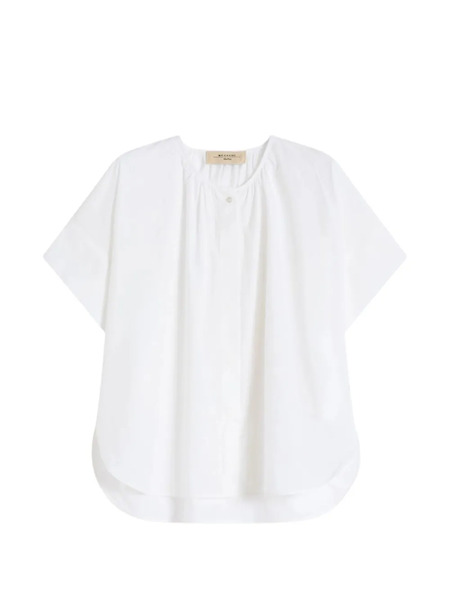  Weekend Max Mara Gathered Blouse - White 