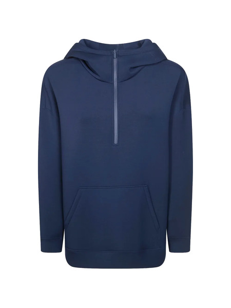  Weekend Max Mara Half-zip Hoodie - Blue 