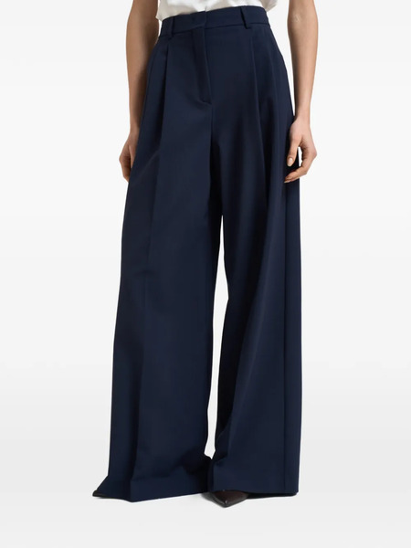  Weekend Max Mara High-rise Wide-leg Trousers - Blue 