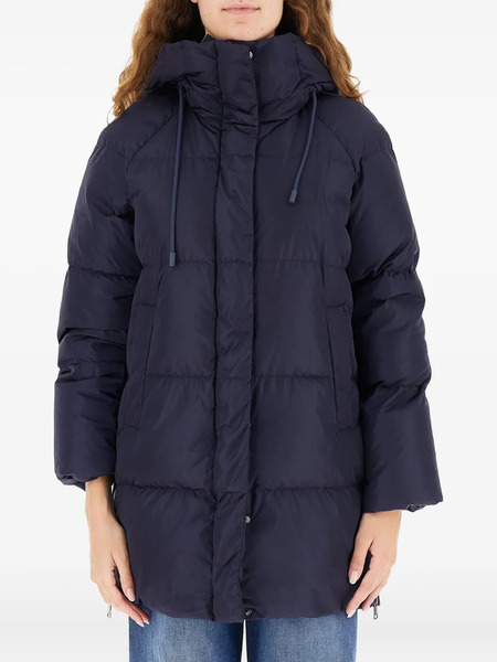  Weekend Max Mara Hooded Puffer Jacket - Blue 