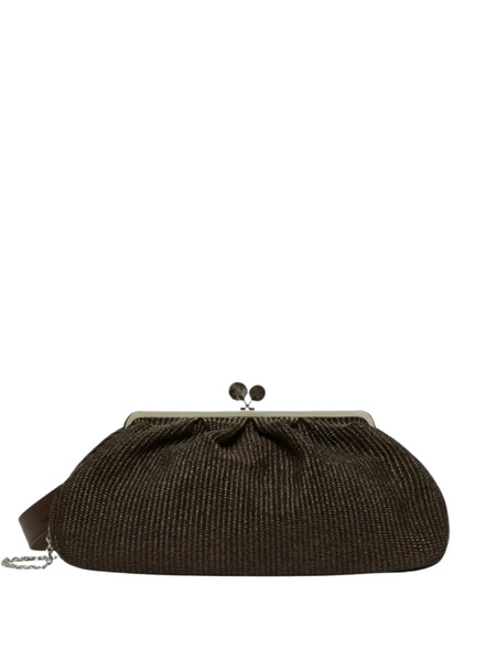  Weekend Max Mara Kiss Clasp Clutch Bag - Brown 