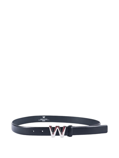  Weekend Max Mara Logo-buckle Leather Belt - Black 