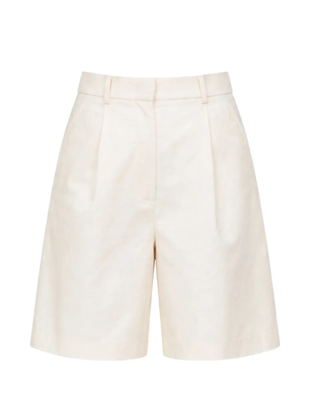  Weekend Max Mara Pleated Tailored Shorts - Neutrals 