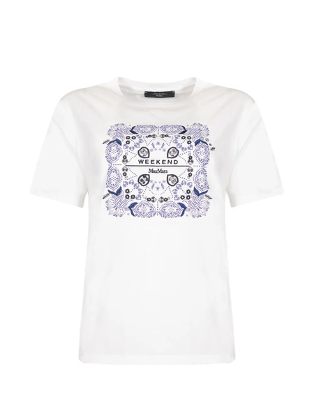  Weekend Max Mara Printed T-shirt - White 