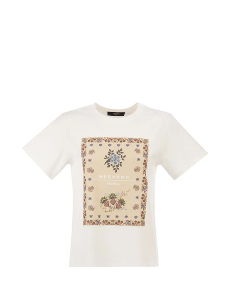  Weekend Max Mara Printed T-shirt - White 