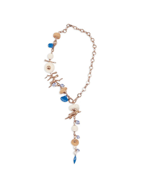  Weekend Max Mara Sea-shells Beaded Necklace - Pink 