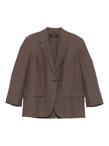  Weekend Max Mara Single-button Dropped-shoulder Blazer - Brown 