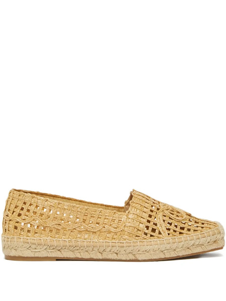  Weekend Max Mara Woven Espadrille Flat - Neutrals 