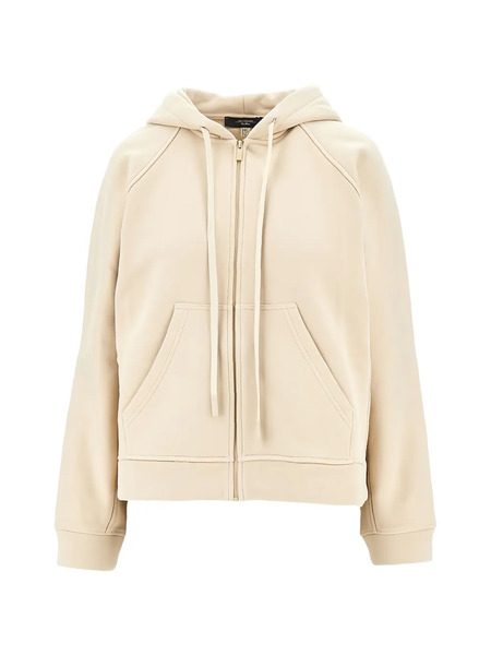 Weekend Max Mara Zip-up Cotton Sweatshirt - Neutrals 
