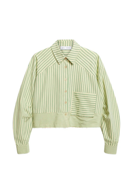  Weili Zheng Striped-pattern Shirt - Green 