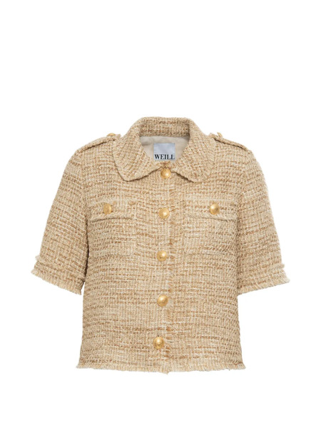  Weill Paris Tweed Buttoned Shirt - Neutrals 