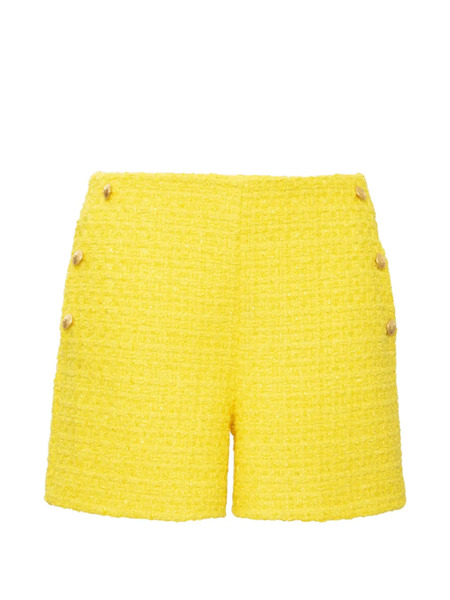  Weill Paris Tweed Buttoned Shorts - Yellow 