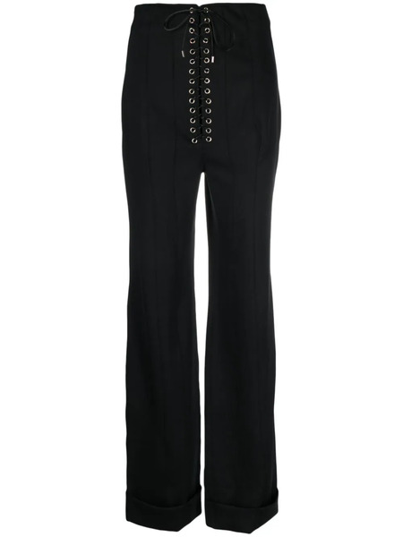  Weinsanto Tie-fastening High-waisted Trousers - Black 