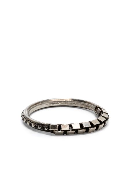  Werkstatt:münchen Box Chain-detail Ring - Silver 