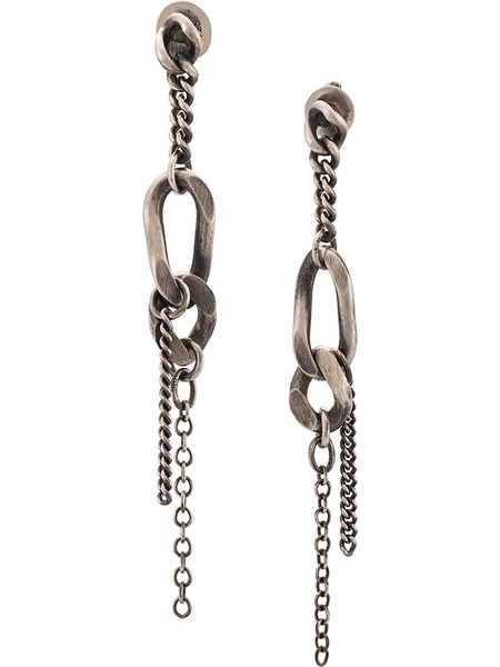  Werkstatt:münchen Chain Charm Earring - Silver 