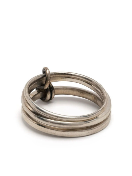  Werkstatt:münchen Connected Infinity Stackable Ring - Silver 