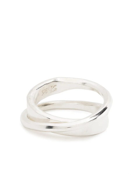  Werkstatt:münchen M1726 Double Band Silver Ring 
