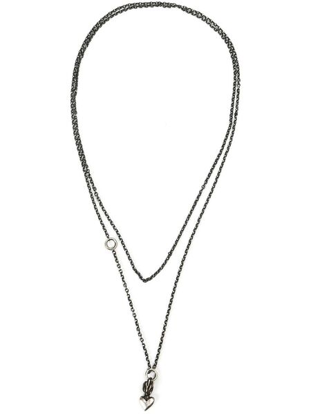 Werkstatt:münchen Mini Chain Heart Necklace - Metallic 