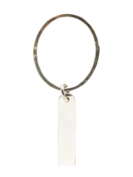  Werkstatt:münchen Name Plate Silver Keyring 