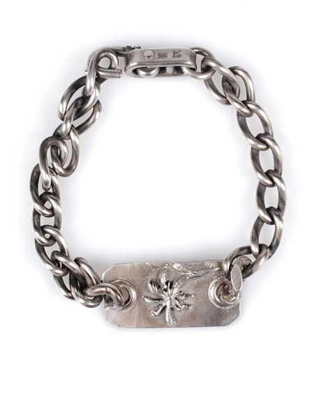  Werkstatt:münchen Palm Cable-link Chain Detailing Bracelet - Silver 