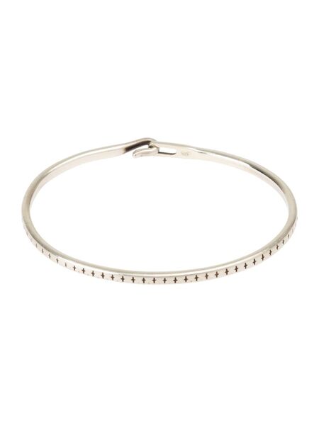  Werkstatt:münchen Patterned Hook Bangle - Metallic 