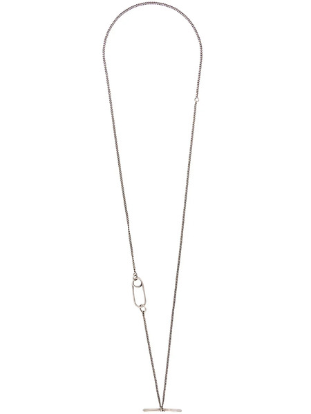  Werkstatt:münchen Safety Pin Pendant Necklace - Silver 