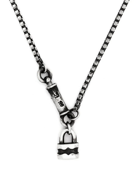  Werkstatt:münchen Symbol Lock Necklace - Silver 