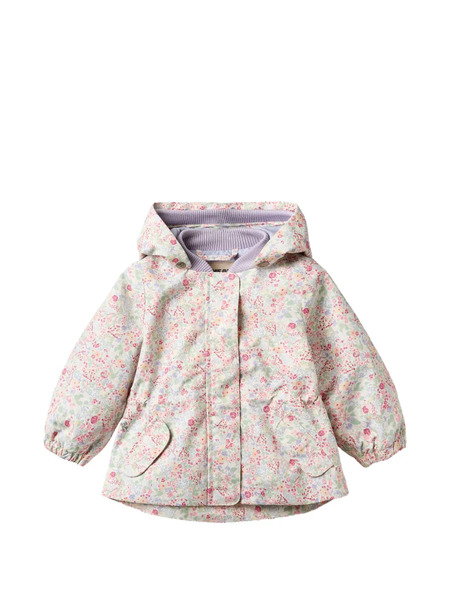  Wheat Ada Floral Hooded Jacket - Neutrals 