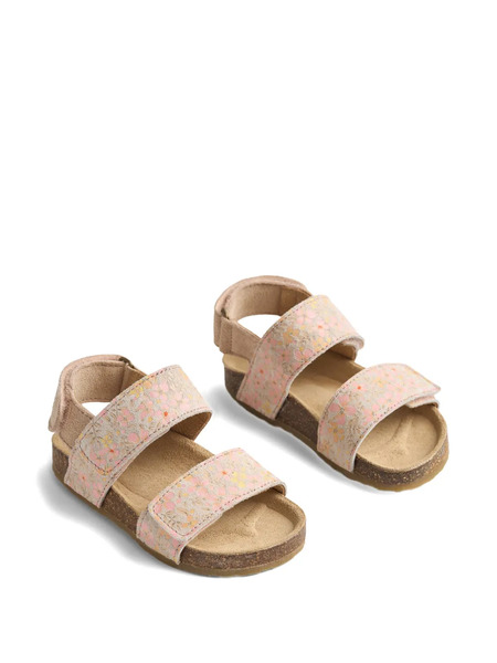  Wheat Alphie Floral Strap Sandals - Neutrals 