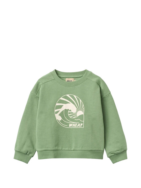  Wheat Breeze Graphic-print Sweatshirt - Green 