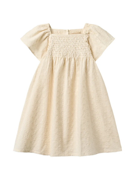  Wheat Elva Smocked-detail Dress - Neutrals 